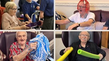 Intergenerational music making at Salford care home